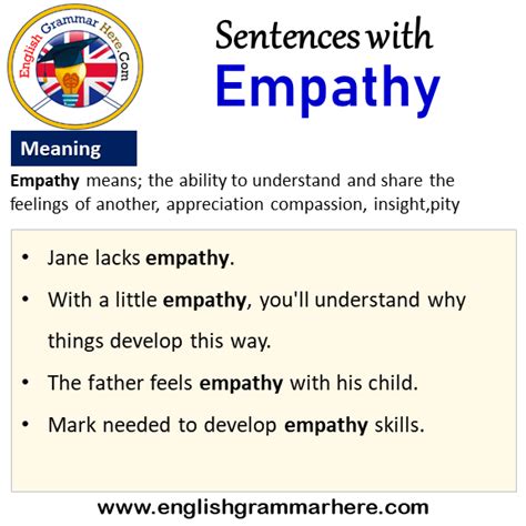 Sentences With Empathy Empathy In A Sentence And Meaning English