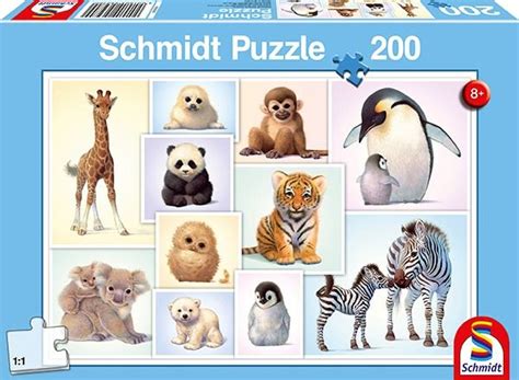 Puzzle 200 Pièces Bébés Animaux Sauvages Acheter Vos Jeux De