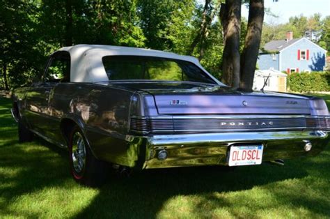 1965 Pontiac Gto 4 Speed Convertible In Iris Mist For Sale Photos