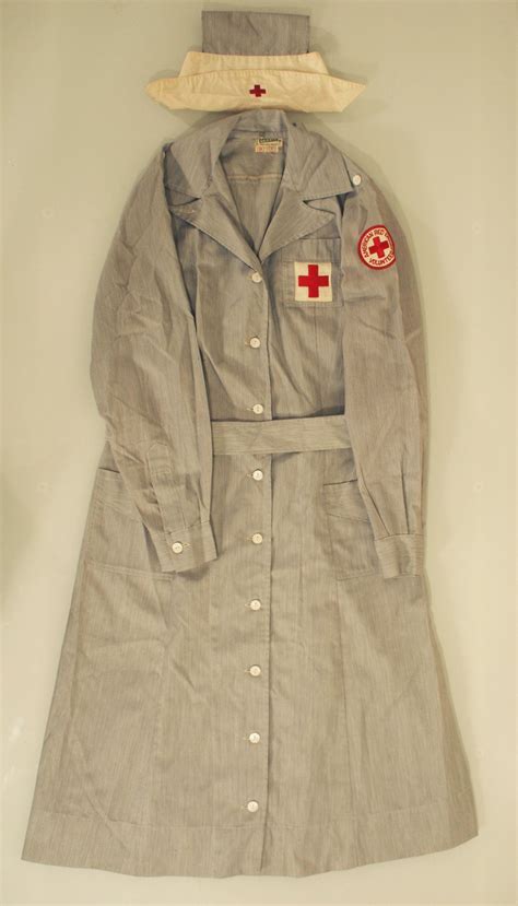 Full 1940s Red Cross Nurse S Uniform Nurse Fancy Dress Women S Uniforms Vintage Nurse