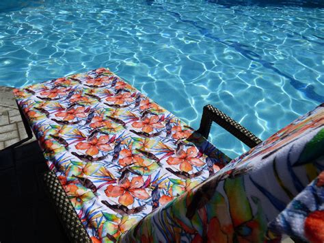 Paradise Found Lounge Chair Length Beach Towel Bandabeau
