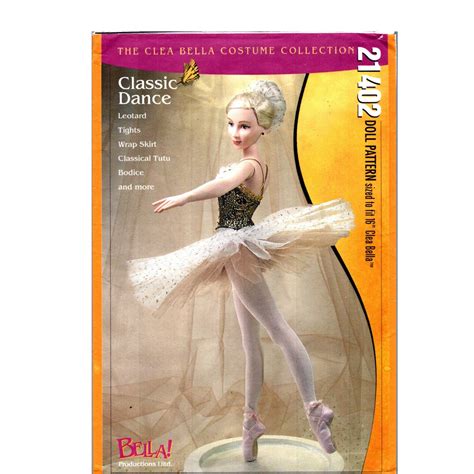 Clea Bella Doll Clothes Pattern Uncut Classic Dance Costume Etsy