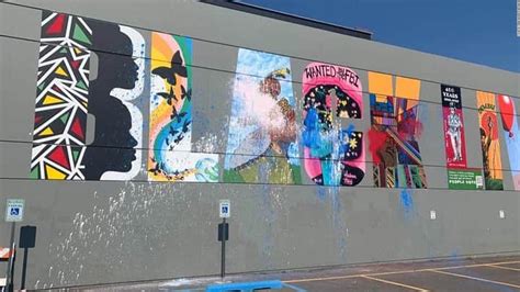 Black Lives Matter Mural Defaced In Spokane Washington Cnn