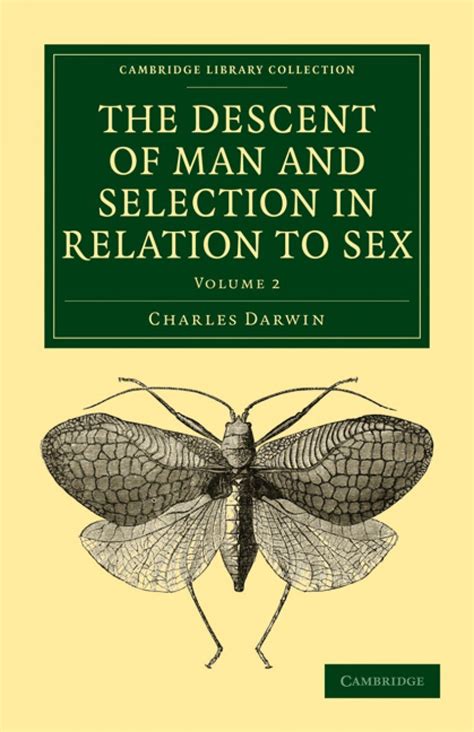 The Descent Of Man And Selection In Relation To Sex Volume 2 Nhbs