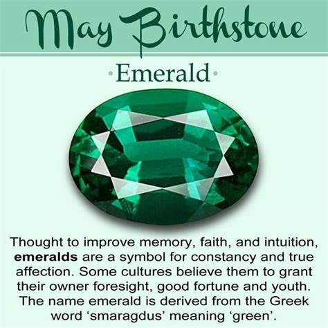 May Birthdays Fall Right In The Heart Of Spring And The Emerald Is The