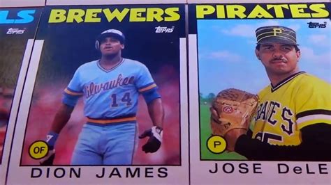 It is my intention to look at the period of baseball card distribution from 1933 to present. 1986 Topps Chewing Gum Baseball Cards (Part-2) - YouTube