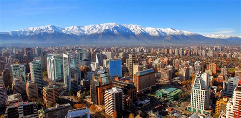 Vista Aerea De Santiago De Chile Mundo Seelfrei
