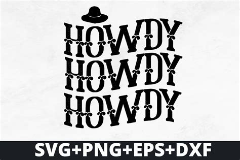Howdy Svgwestern Svg Design Graphic By Black Cat Studio · Creative Fabrica