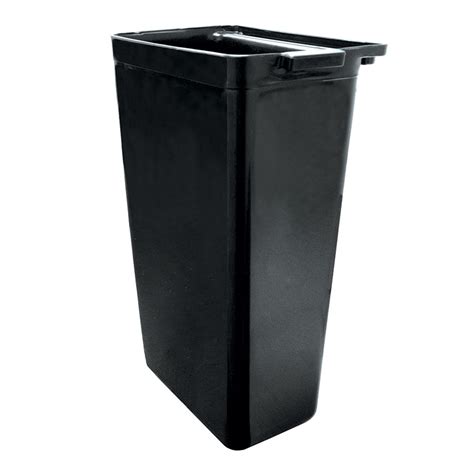 Update Rb 20bk Refuse Bin 13x9x22 Heavy Duty Plastic Gloss Black