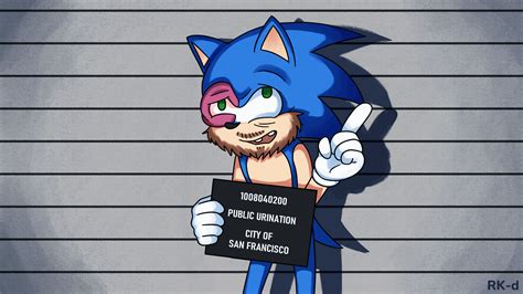 Sonic Gets Arrested For Public Urination By Rk D On Newgrounds