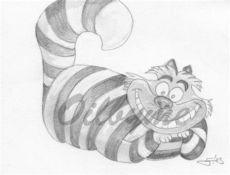 Cheshire Cat From Alice In Wonderland Sketch 6x4 Character Sketches