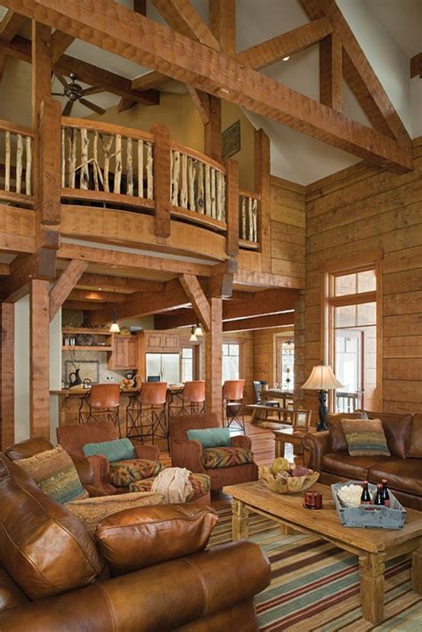 15 Examples Of Wonderful Rustic Home Interior Designs Log Cabins