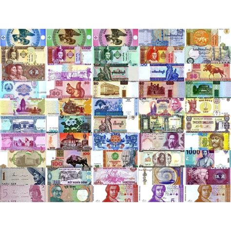 World Currency Uncirculated Banknote Set Lot Of 50 Great American