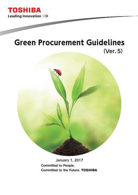 Pdf Green Procurement Guidelines Toshiba Carrier Dokumentips