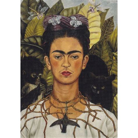 Cuenta oficial de frida kahlo. Frida Kahlo "Selbstbildnis mit Dornenhalsband"