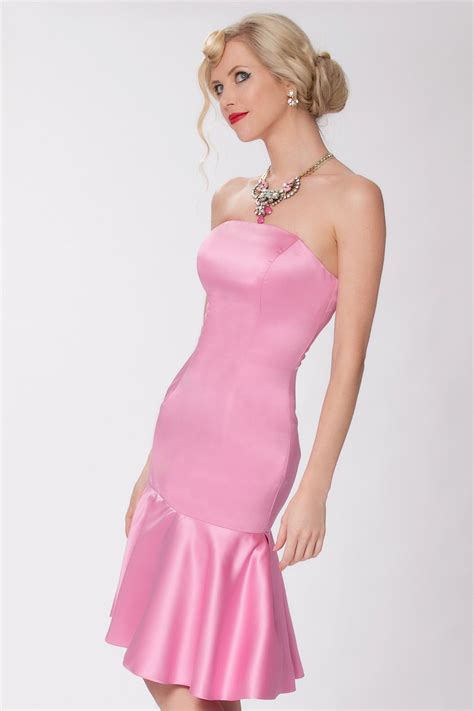 sexyher gorgeous strapless knee length cocktail bridesmaids dress coj1525 you can get extra