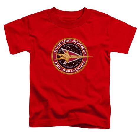 Star Trek Red Squadron Ss Toddler Tee Red T Shirt