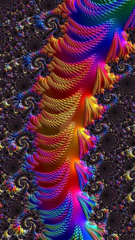 An Abstract Computer Generated Image With Many Colors