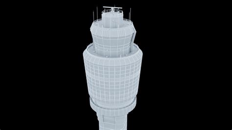 Atlanta Air Control Tower 3d Turbosquid 1451973