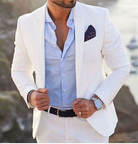 Mens Suits Linen Suits Formal Fashion Groom White Dinner Suits Etsy