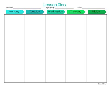 5 Day Lesson Plan Template Inspirational Preschool Ponderings Make Your
