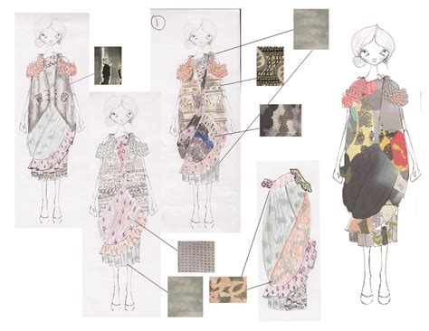 Fashion Sketchbook Pages Fashion Design Drawings With Colour And Print