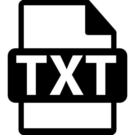 Símbolo De Archivo Txt Icono Gratis