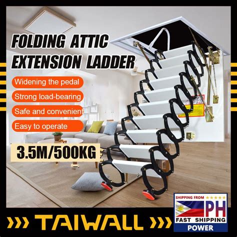 Folding Invisible Ladder Attic Telescopic Ladder 35m Attic Retractable
