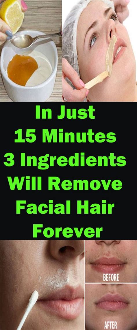 In Just 15 Minutes These 3 Ingredients Will Remove Facial Hair Forever