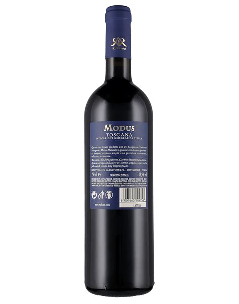 Toscana Igt Modus Ruffino 2013 075 L Vino Rosso
