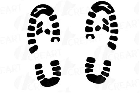 Footprint and handprint Clipart pack, human footprints (109444 ...