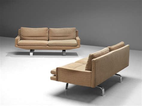 | rolf benz fabric corner sofa beige patterned sofa couch #14259. 'Gondola' Living Room Set in Beige Patterned Fabric by ...