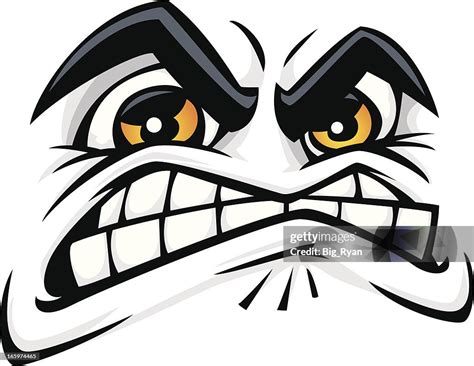 Cartoon Angry Face High Res Vector Graphic Getty Images
