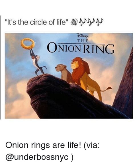 Its The Circle Of Life The Onion Ring Onion Rings Are