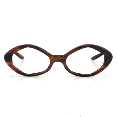 Hexagon Eyeglasses Brown Nos Vintage Eyeglass Frames Etsy In 2020