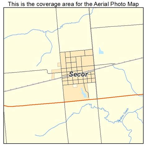 Aerial Photography Map Of Secor Il Illinois