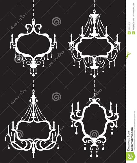 Browse our collection of crystal chandelier and lamp parts, including hard to find chandelier parts and antique or vintage glass shades for your chandelier and lamp restoration projects. Chandelier Frame Set stock vector. Illustration of sign ...