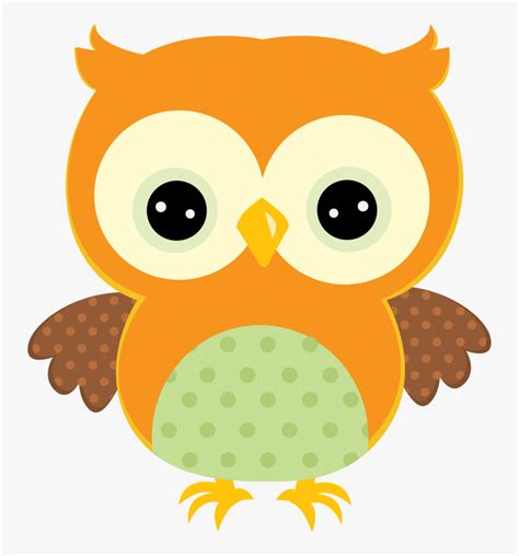 Cute Orange Owl Clipart Hd Png Download Kindpng