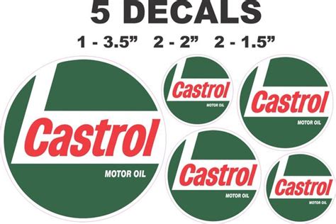 5 Castrol Racing Motor Oil Decals Nicer Decals Nicerdecals Corvette
