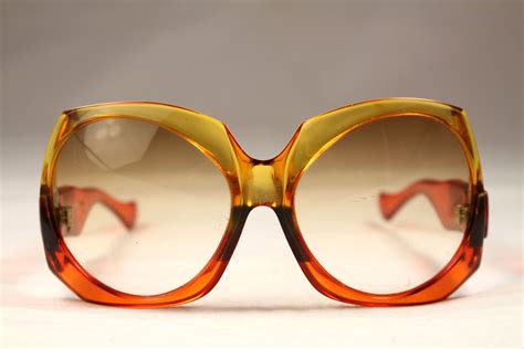 Yvessaint Laurent Translucent Orange 70s Sunglasses 70s Sunglasses Sunglasses Retro