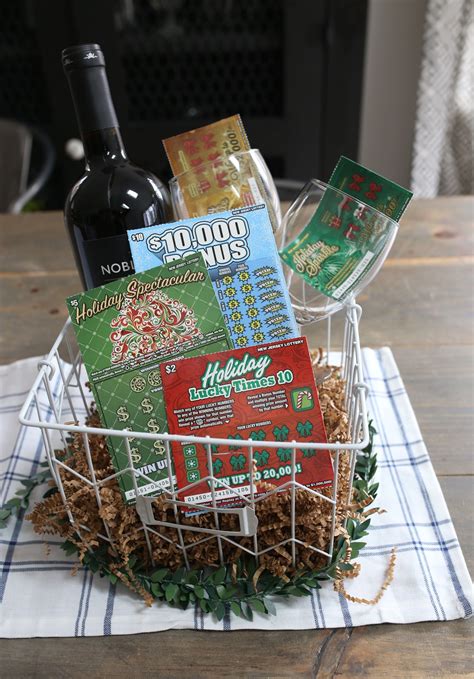 3 Diy Holiday T Baskets With Nj Lottery Tickets October Acres