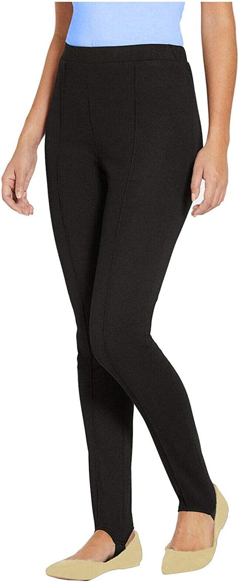 Ladies Ski Pants Womens Pull On Elasticated Stirrup Trousers Soft