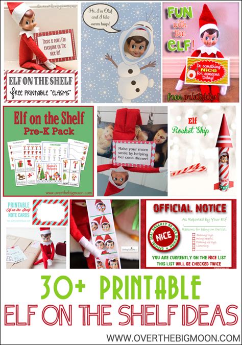 Printable Elf On The Shelf Note Cards Printable Card Free