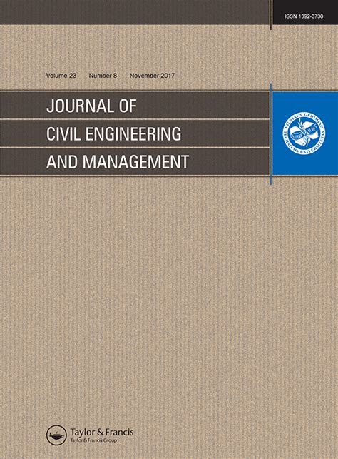 Journal Of Civil Engineering And Management Vol 23 No 8 Current Issue