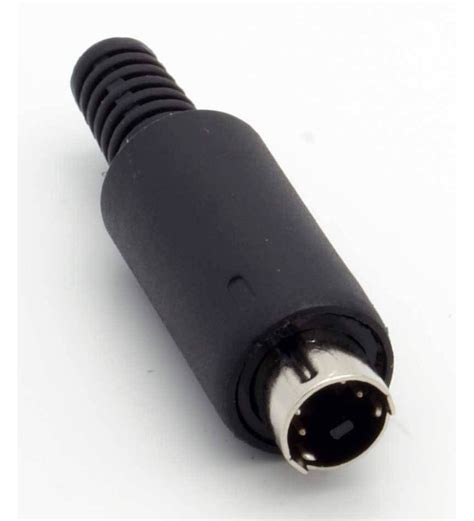 Yaklaşım Sıçrama Mini Din 4 Pin Male Connector Pas Paslanma Örtü İsa