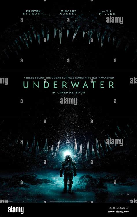 Underwater 2020 Directed By William Eubank And Starring Kristen Stewart Vincent Cassel
