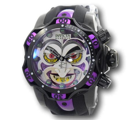 Invicta Dc Comics Joker Limited Edition 0014 Mens 52mm Chrono Watch