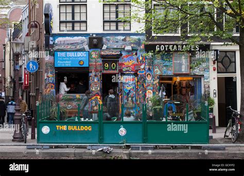 The Bulldog Coffee Shop In The Red Light District Amsterdam Holland