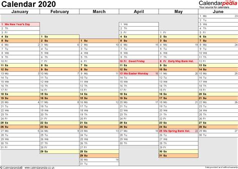 Annual Attendance Employee Printable 2020 Example Calendar Printable
