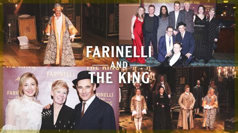 inside the opening night of farinelli and the king on broadway playbill